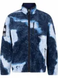 Supreme x The North Face bleached denim fleece jacket - Blue