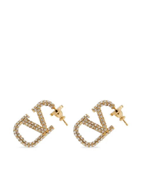 Valentino Garavani VLogo Signature crystal-embellished earrings