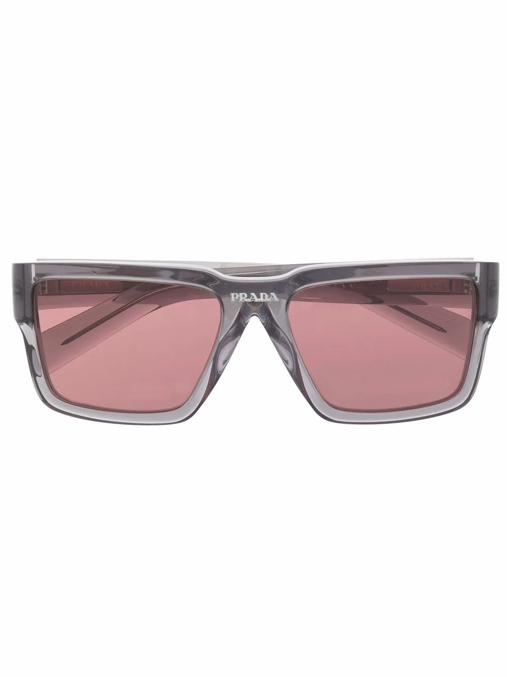 

Prada Eyewear Runway rectangular-frame sunglasses - Grey