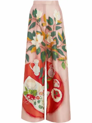 Oscar de la Renta Palazzo Pants 