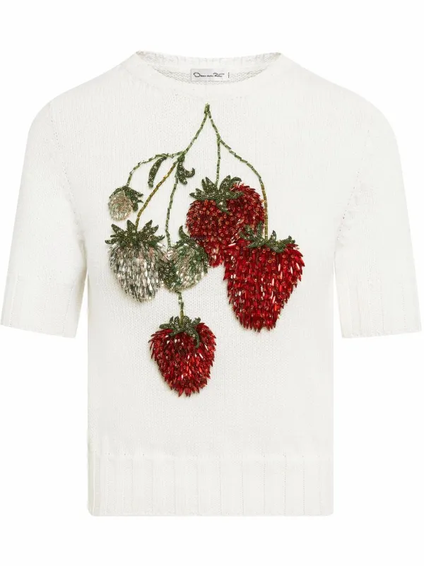 Oscar De La Renta Metallic Strawberry 