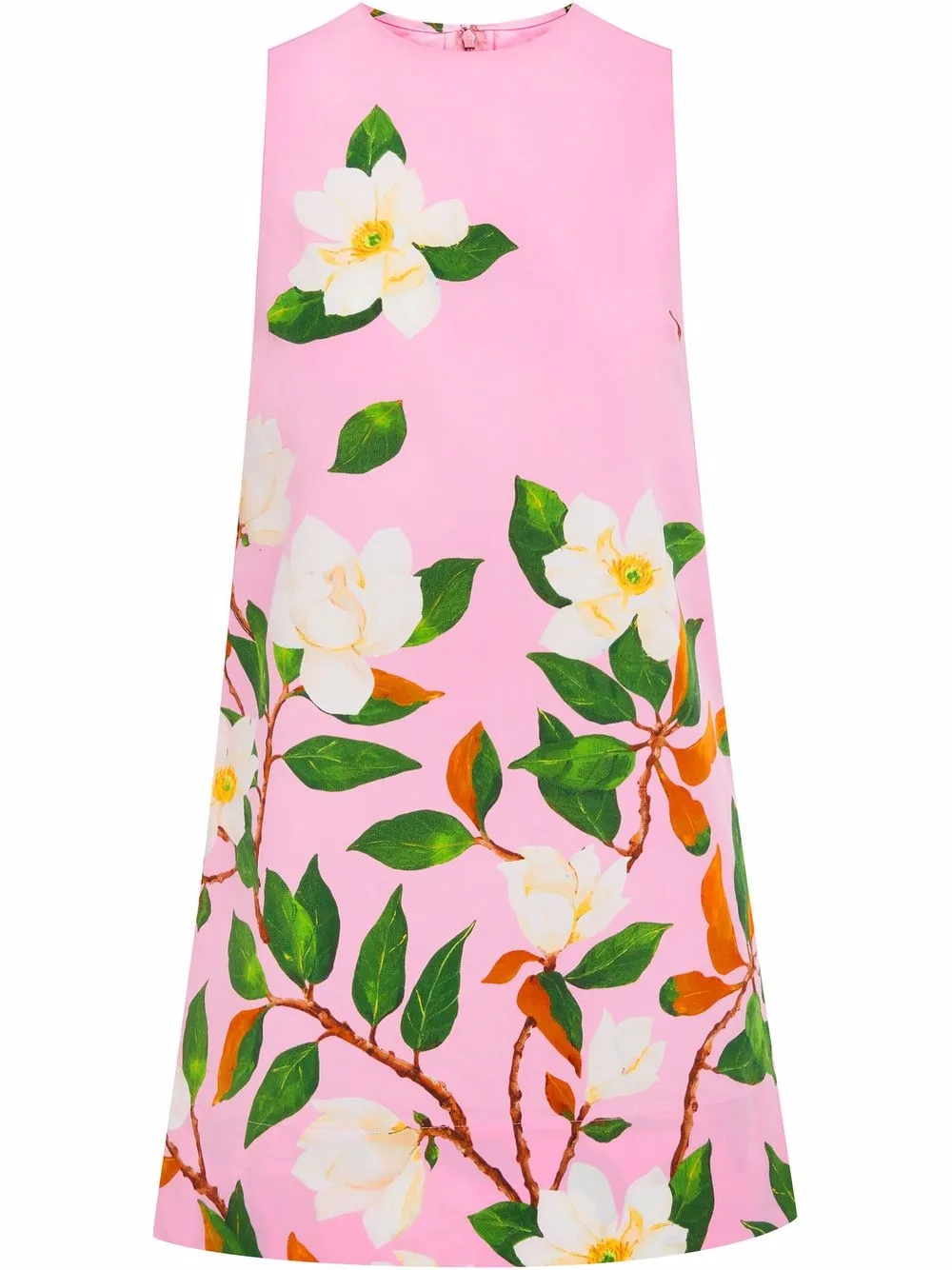 

Oscar de la Renta floral-print sleeveless dress - Pink