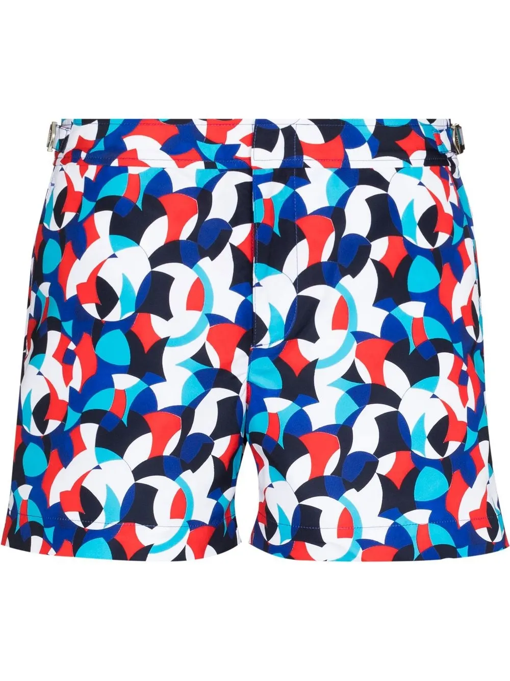 

Orlebar Brown shorts de playa con estampado abstracto - Azul