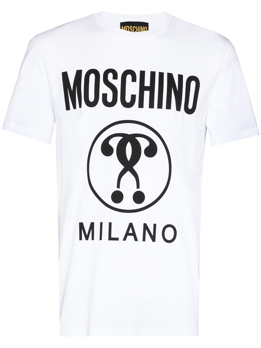 фото Moschino футболка с логотипом double question mark