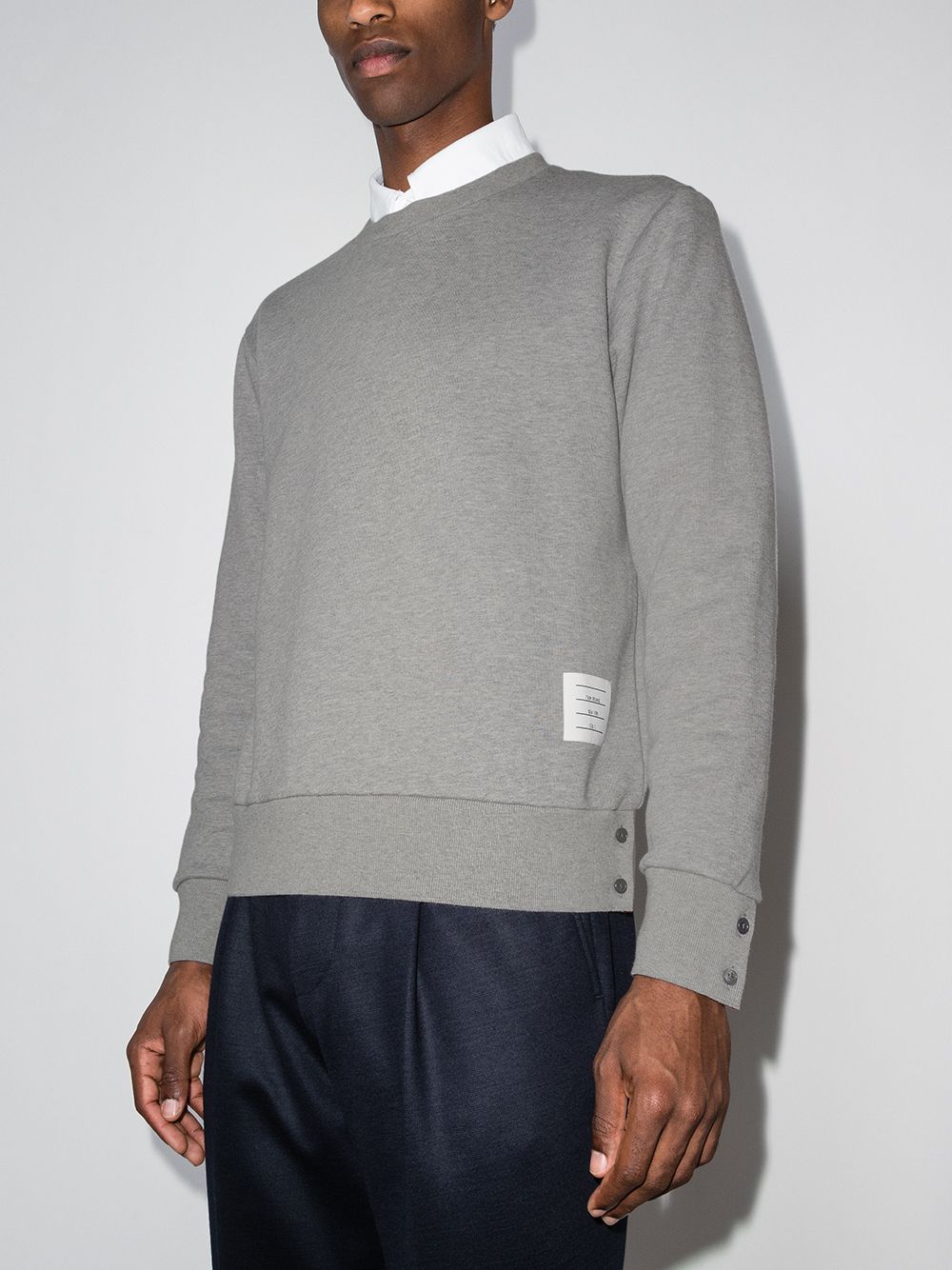 Image 2 of Thom Browne RWB stripe cotton sweatshirt
