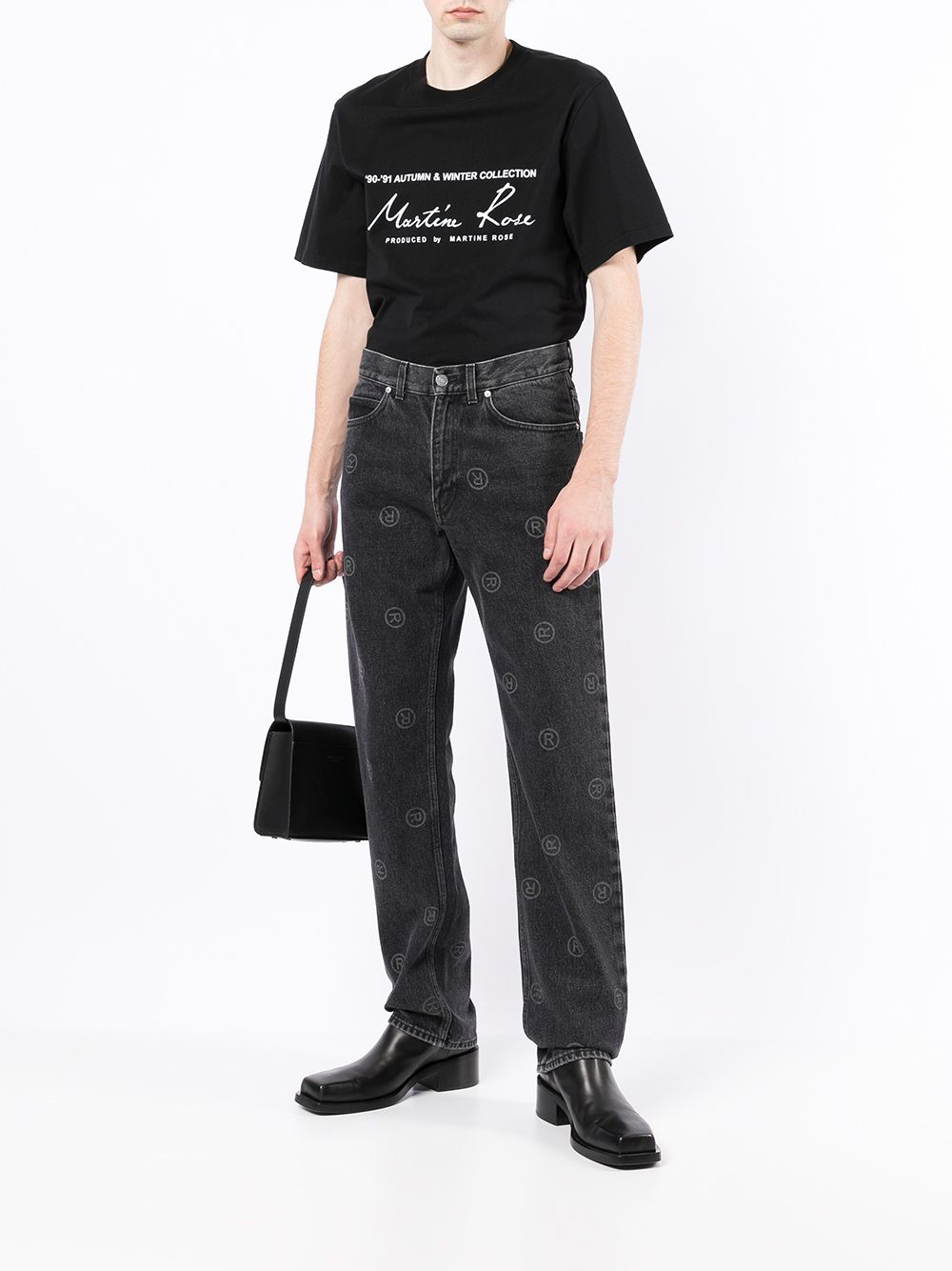 фото Martine rose прямые джинсы с логотипом