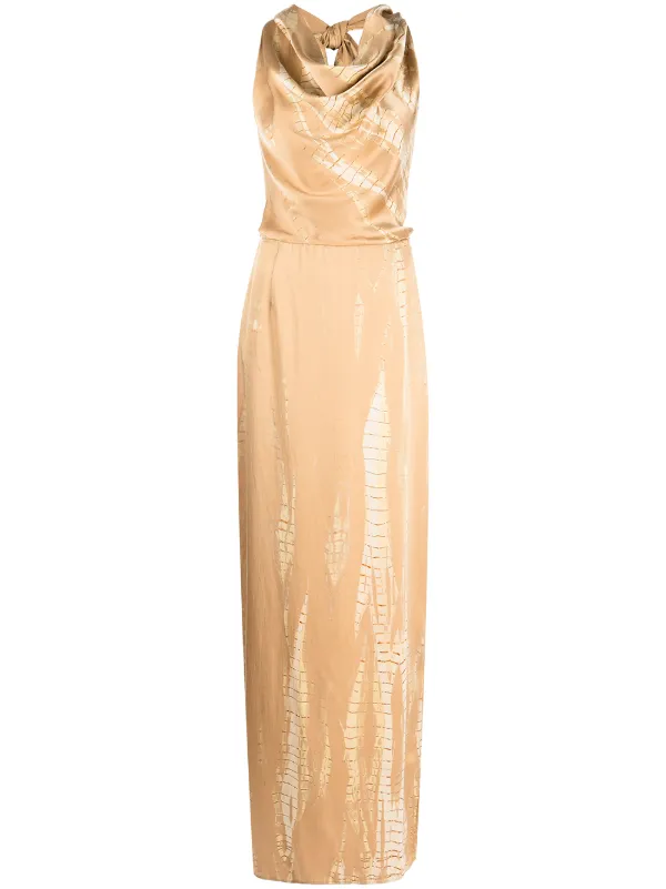 slim fit dress slacks Rose Gold Sequins One-Shoulder Long Bridesmaid Dress – Modsele main image 0