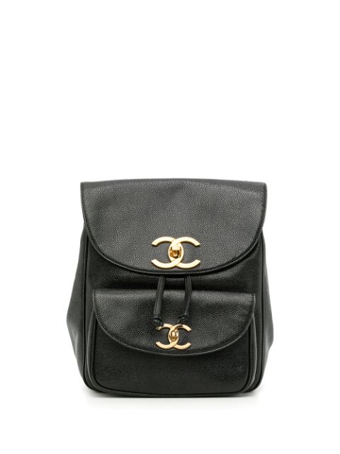 HOT SALE CHANEL 1995 CC Turn-lock backpack Women