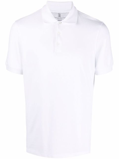 Shop Brunello Cucinelli short-sleeve polo shirt with Express Delivery ...