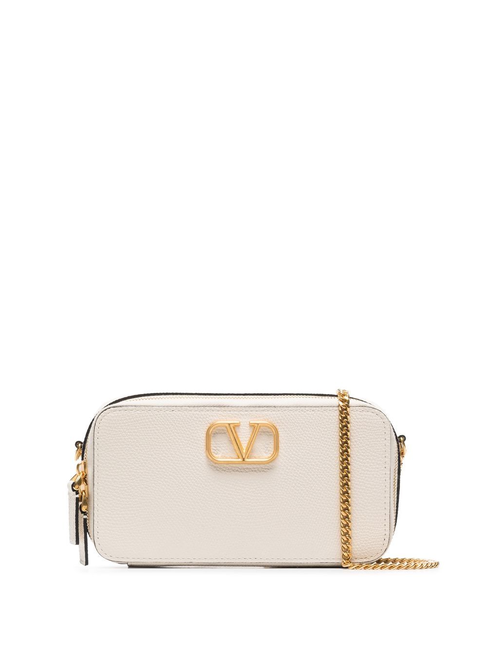 Valentino Garavani Vlogo Mini Crossbody Bag In Nude Modesens