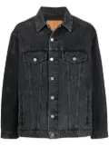 Martine Rose logo-print denim jacket - Black