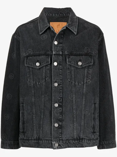 Martine Rose logo-print denim jacket