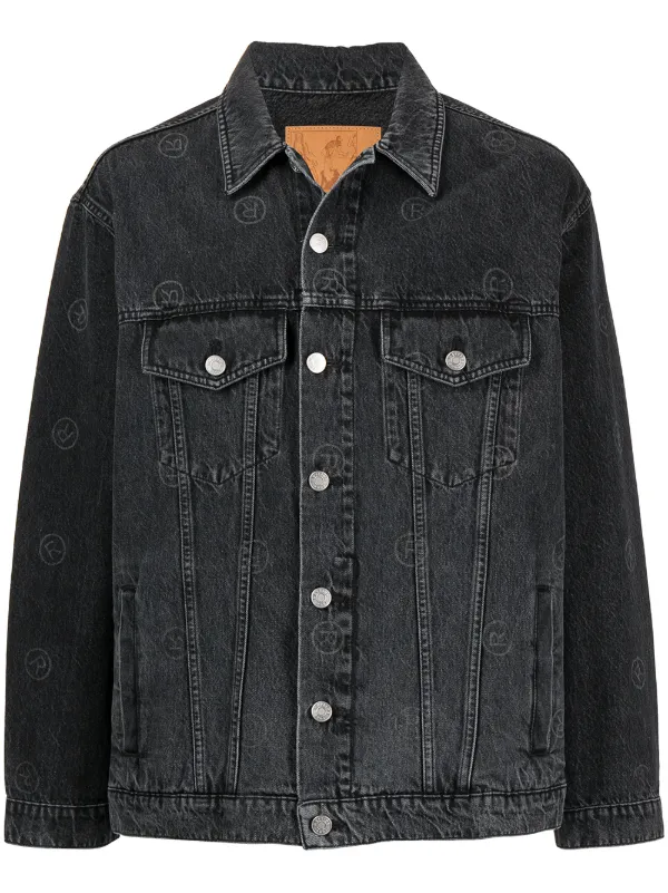 Martine Rose logo-print Denim Jacket - Farfetch