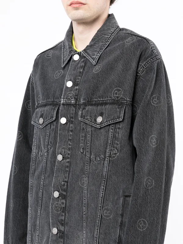 Martine Rose logo-print Denim Jacket - Farfetch