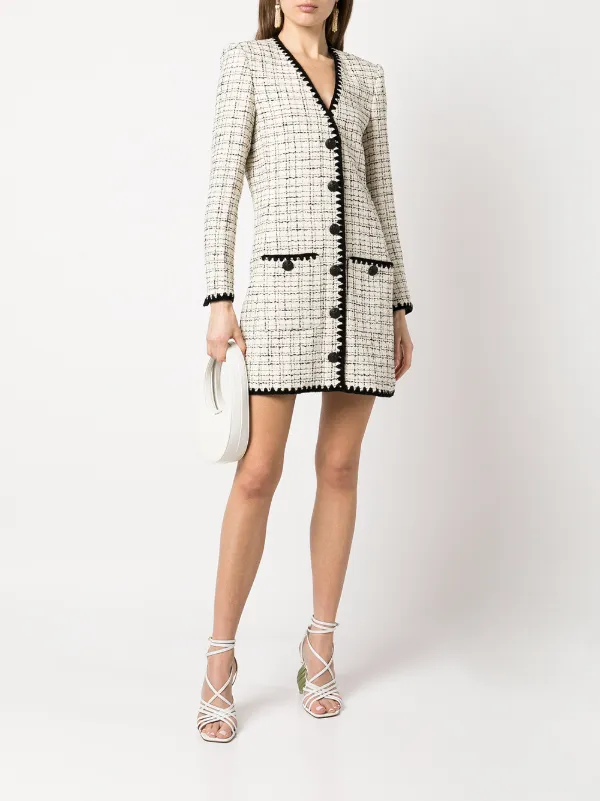 Shop Veronica Beard Palatine tweed mini 