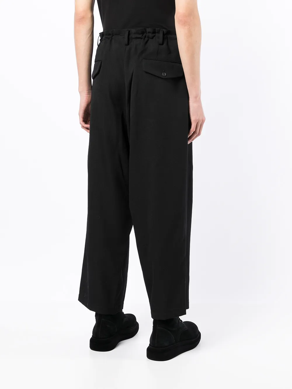 фото Yohji yamamoto широкие брюки со складками