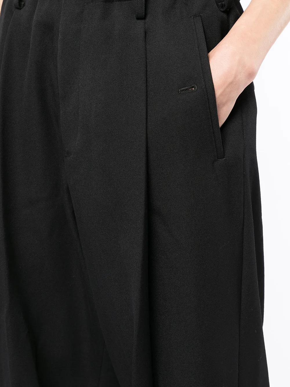 фото Yohji yamamoto широкие брюки со складками