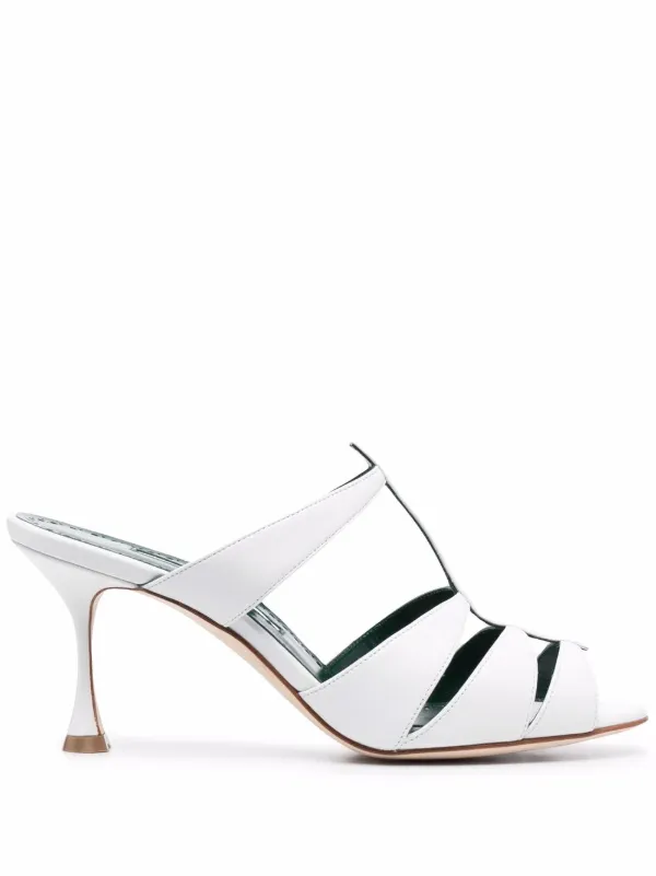 Manolo Blahnik Nooramu Open Toe Mules 