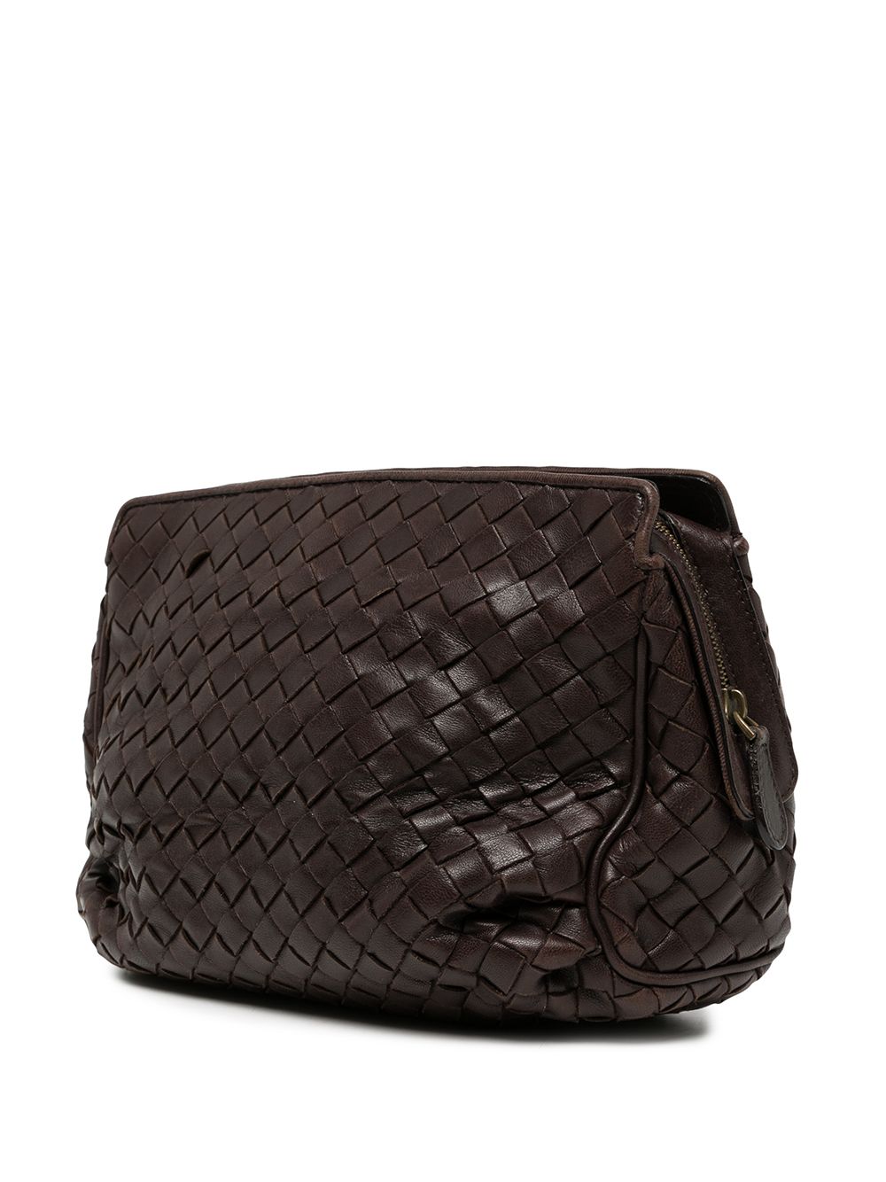 фото Bottega veneta pre-owned клатч с плетением intrecciato 2010-х годов