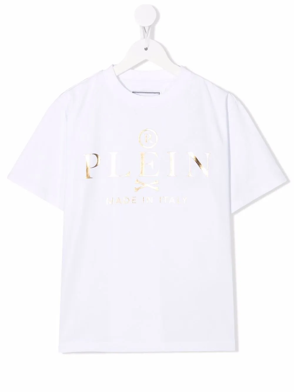 

Philipp Plein Junior playera con logo estampado - Blanco