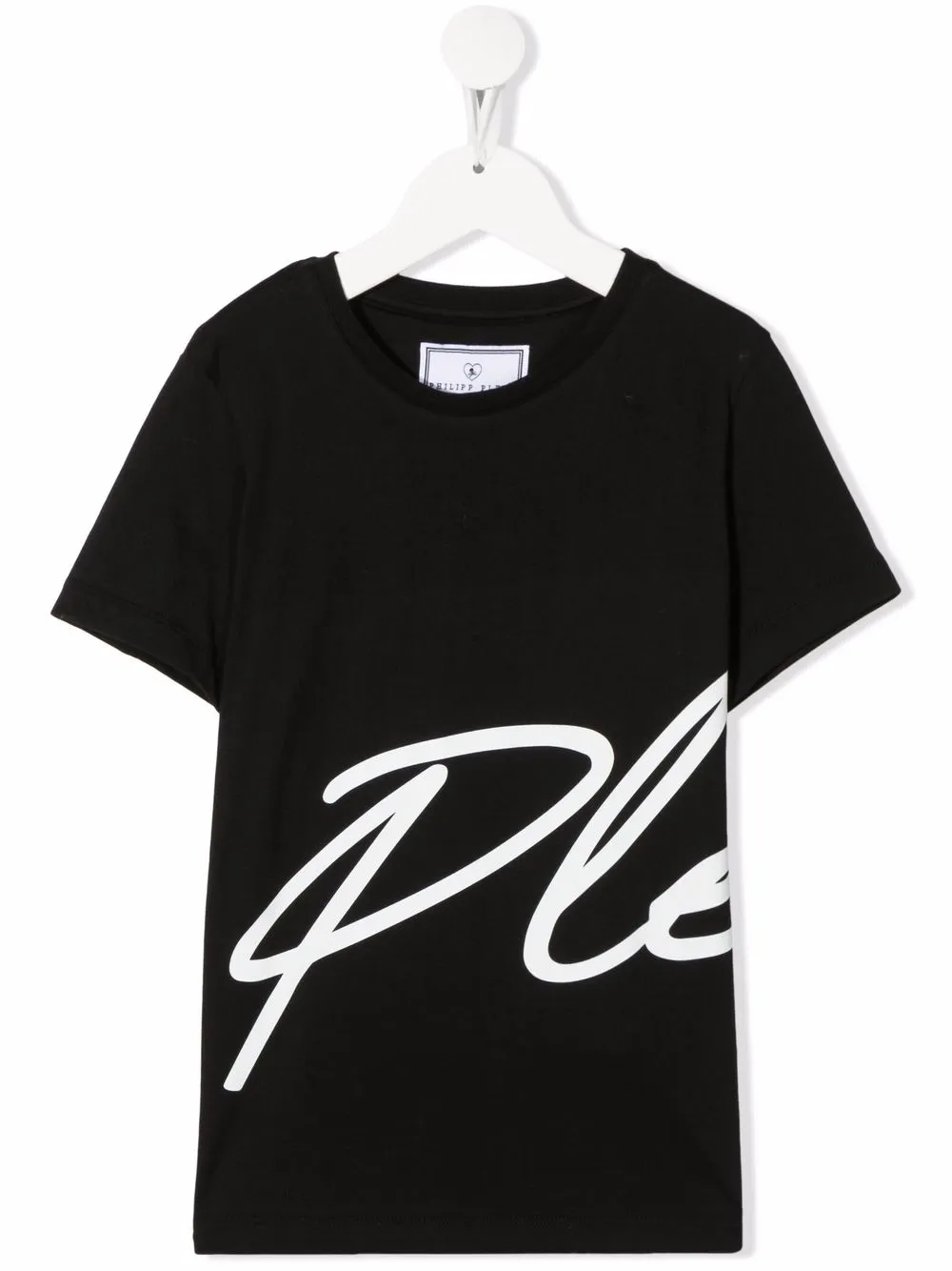 

Philipp Plein Junior playera con logo estampado - Negro