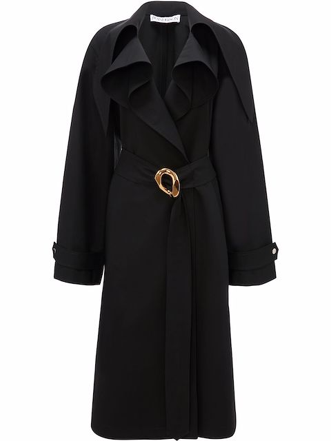 JW Anderson exaggerated-collar chain-link trench 