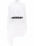 JW Anderson lace-insert shirt dress - White