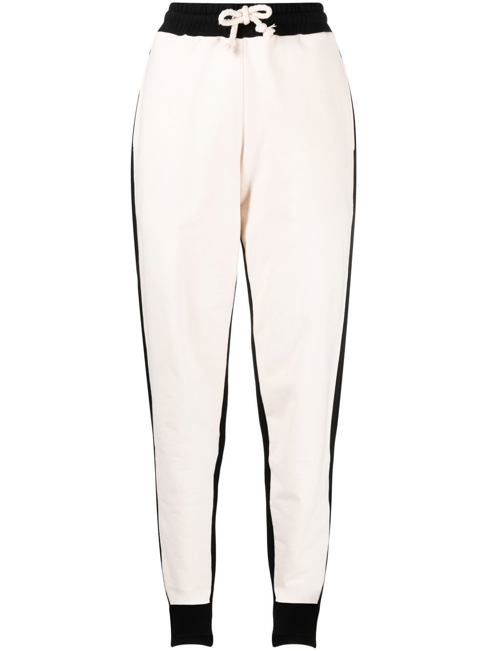 Shop Jw Anderson Colour-block Tapered Track Pants In Neutrals