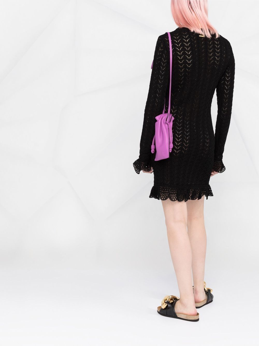 JW Anderson scalloped-edge knitted dress Women