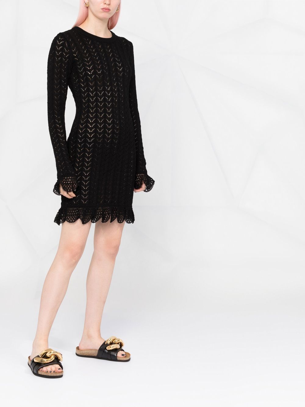 JW Anderson scalloped-edge knitted dress Women