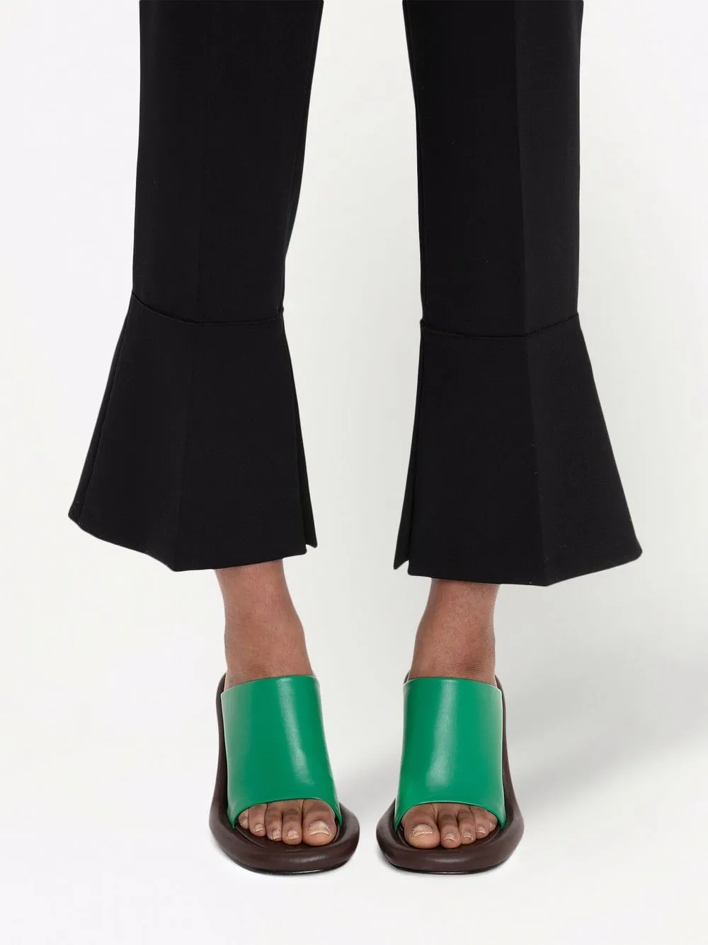 Cheap JW Anderson cropped flared trousers Women