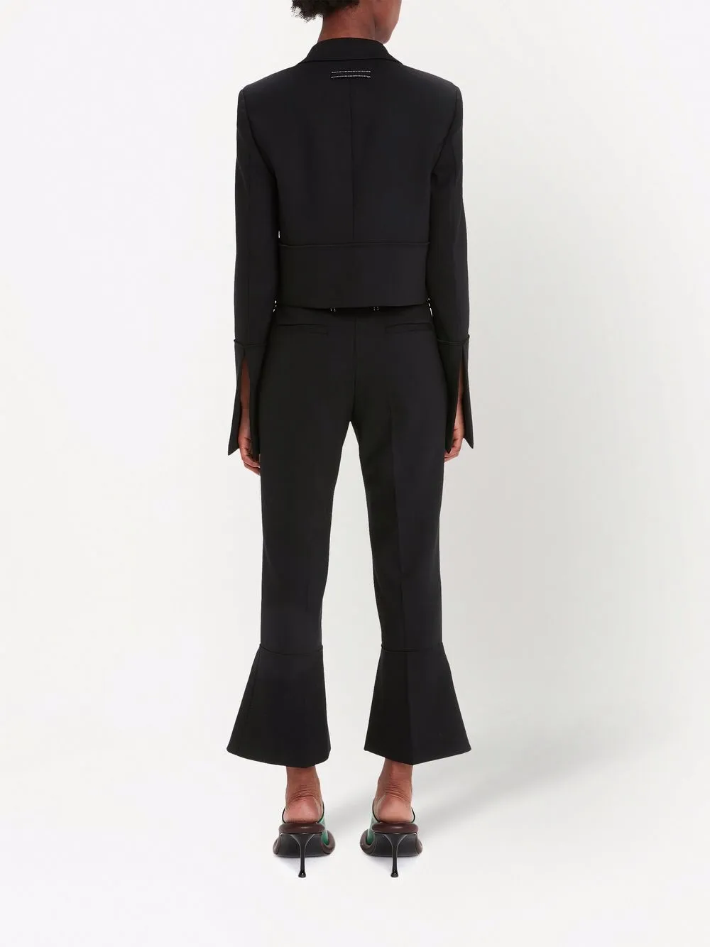 Cheap JW Anderson cropped flared trousers Women