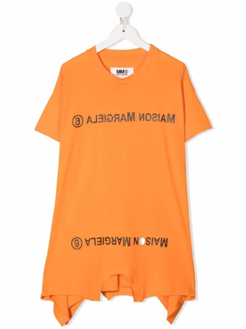 MM6 Maison Margiela Kids Vestido com estampa de logo