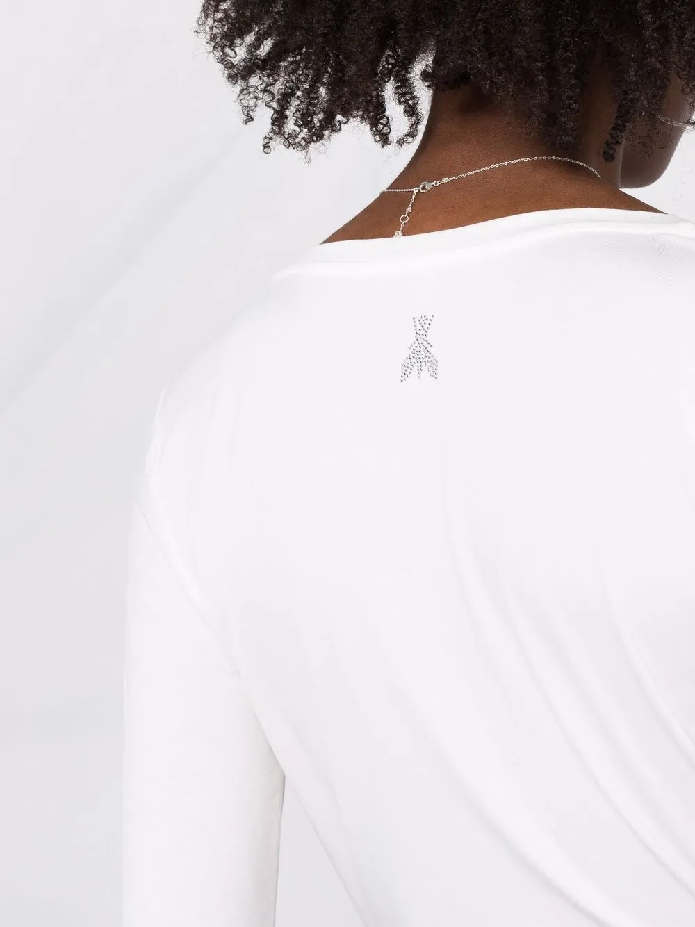 фото Patrizia pepe футболка с v-образным вырезом и длинными рукавами