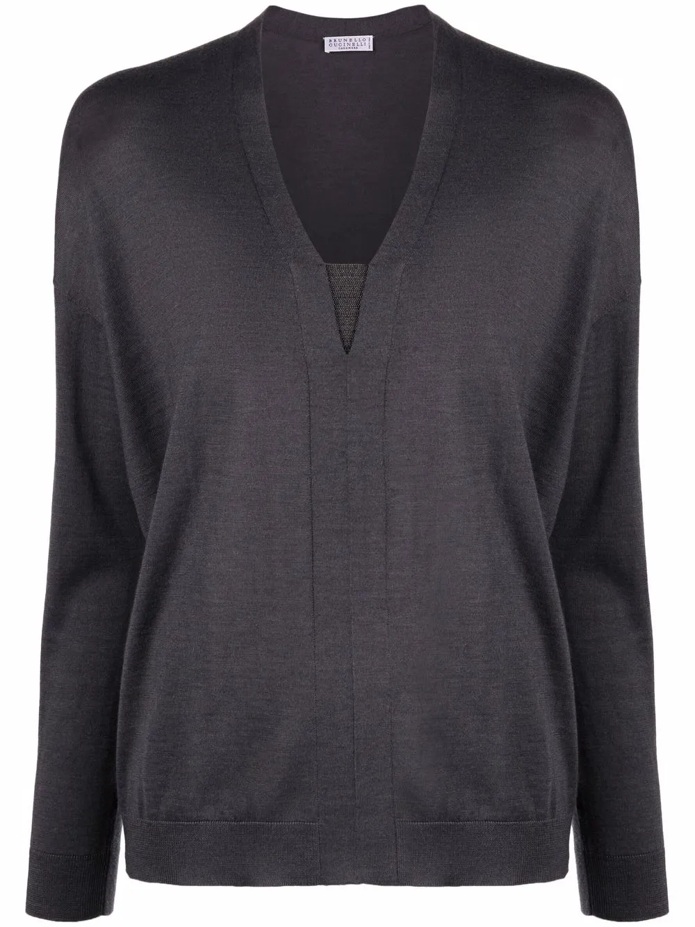 

Brunello Cucinelli blusa manga larga - Gris