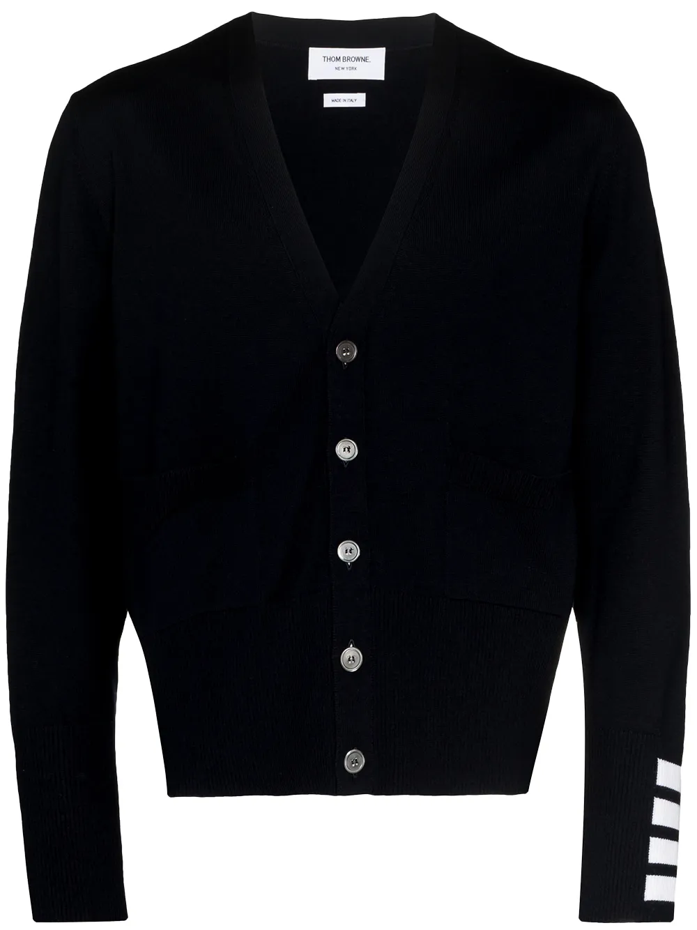 

Thom Browne 4-Bar stripe detail cardigan - Blue