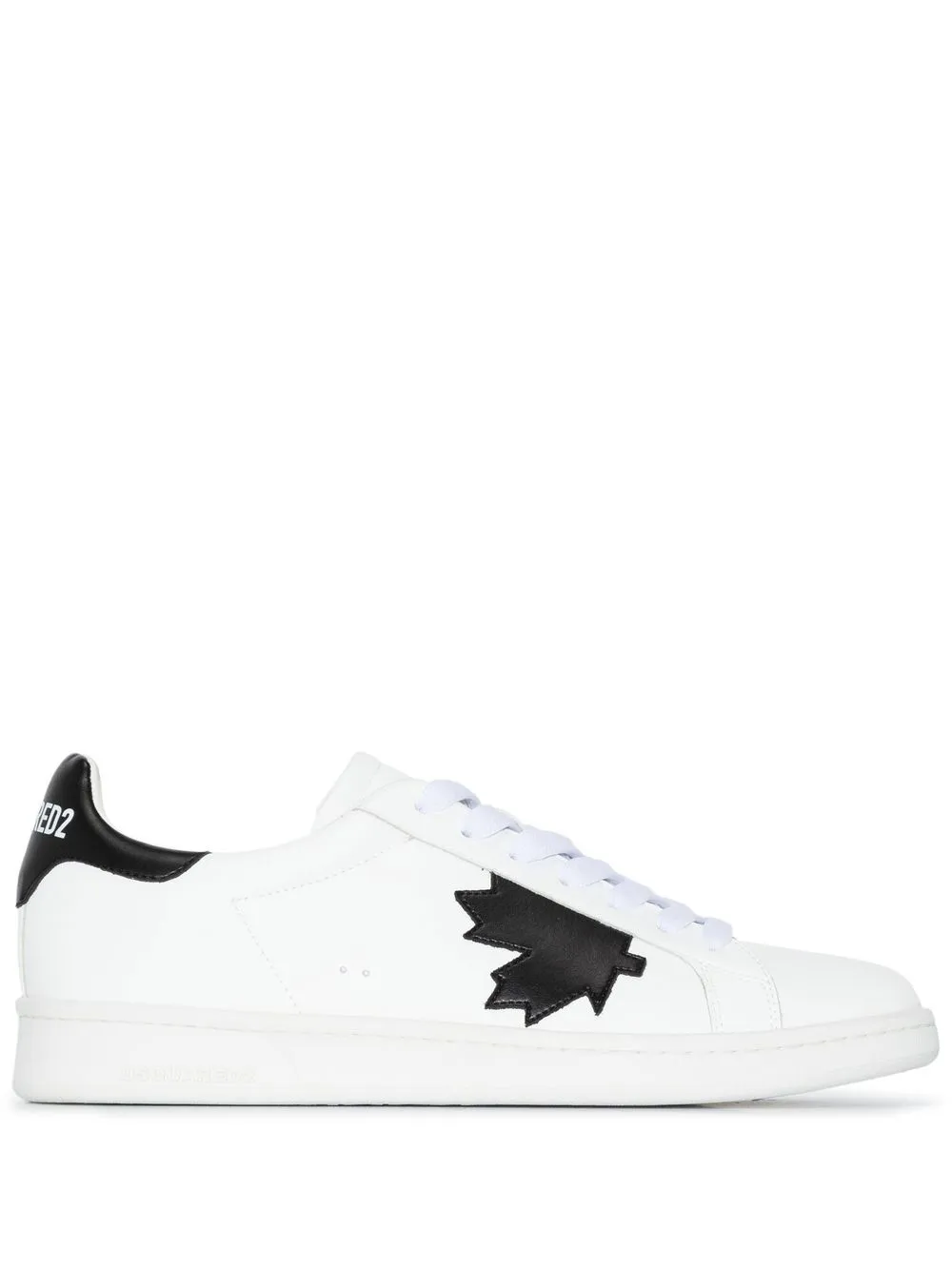 

Dsquared2 tenis con motivo de hoja de arce - Blanco