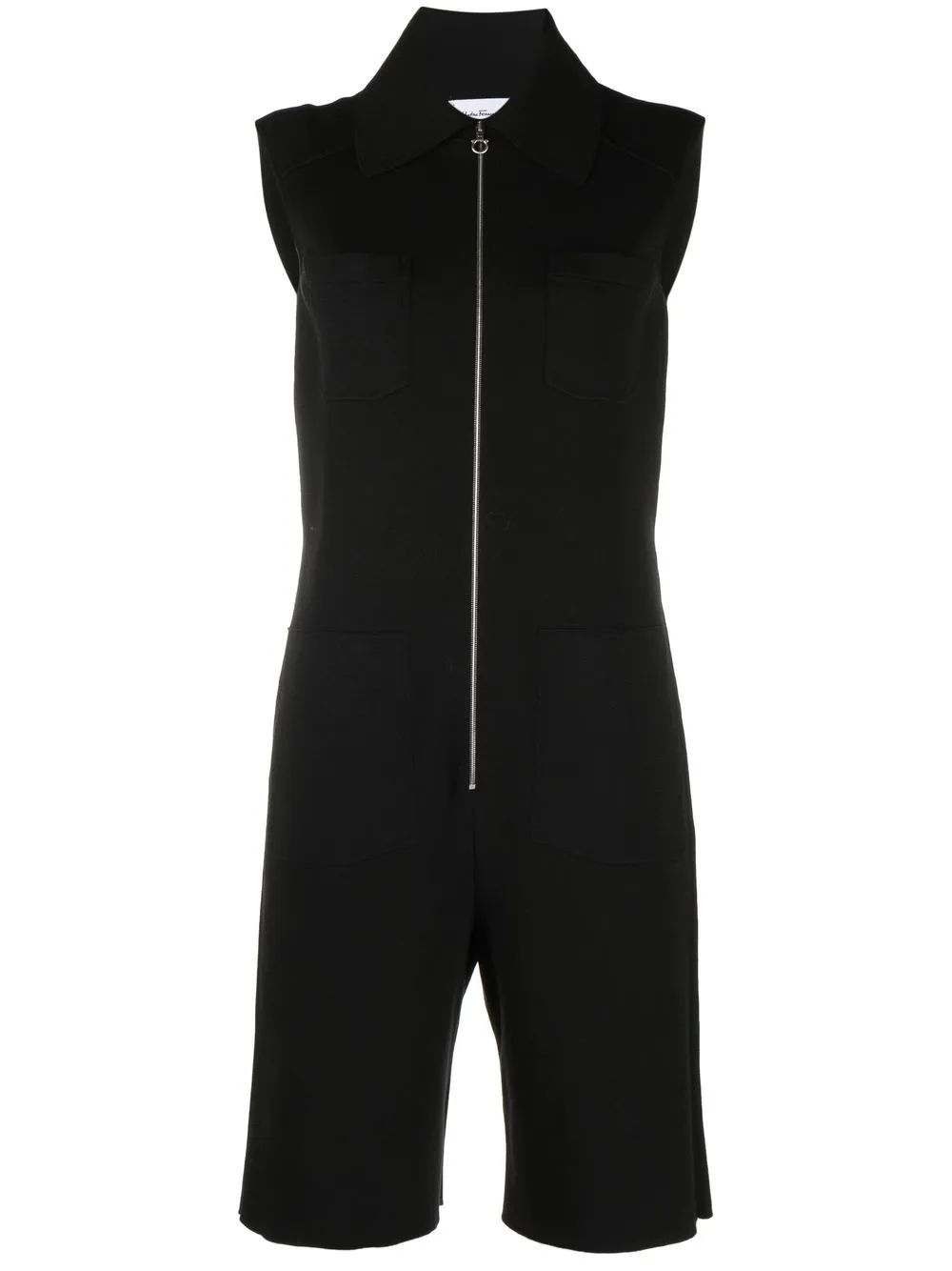 

Ferragamo jumpsuit corto sin mangas - Negro