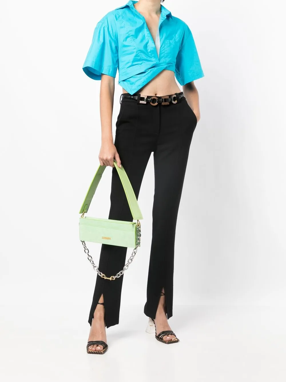 Jacquemus logoplaque Leather Shoulder Bag Farfetch