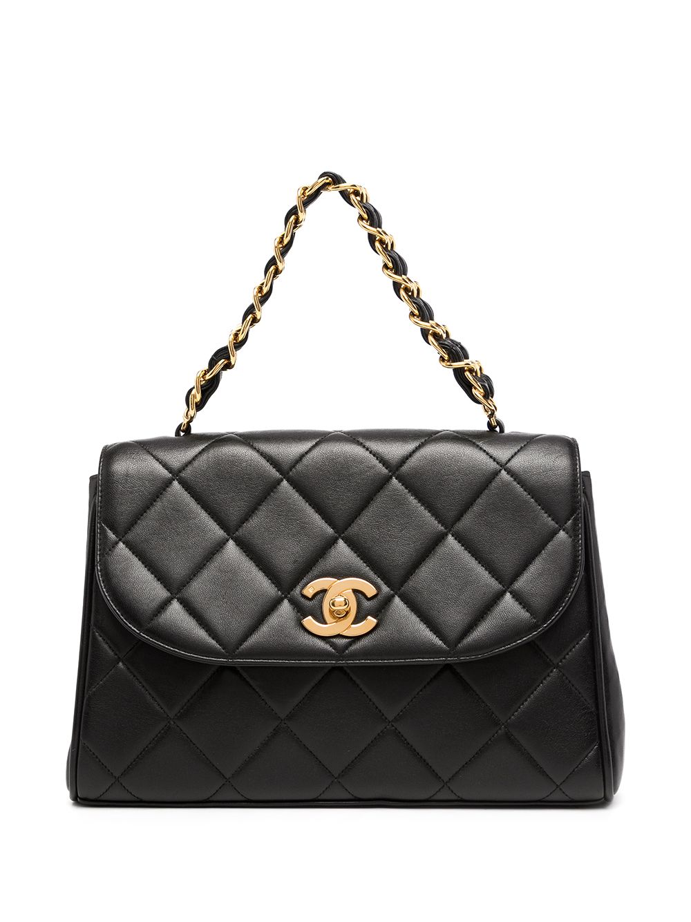 фото Chanel pre-owned стеганая сумка 1995-го года с логотипом cc