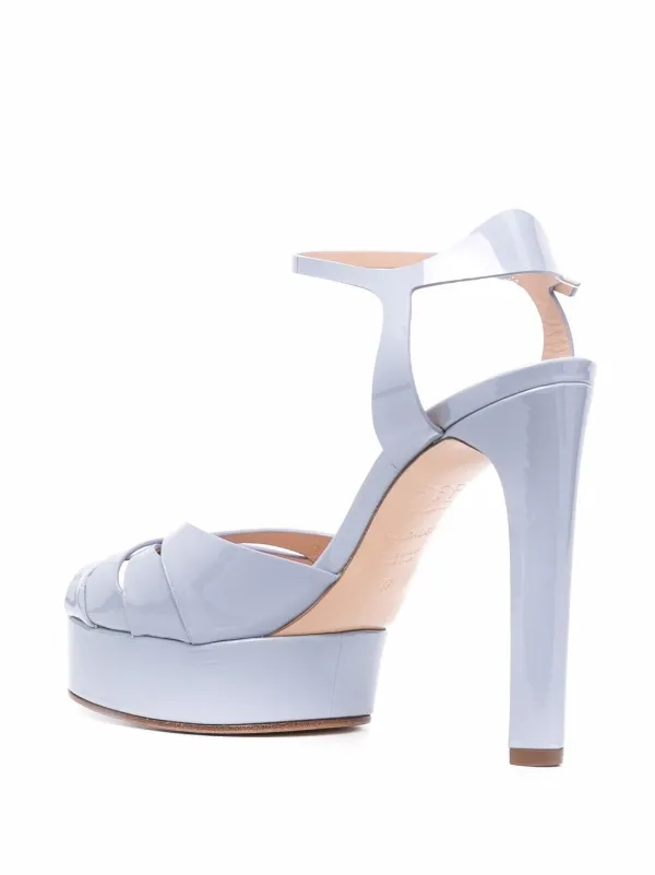 light blue platform sandals