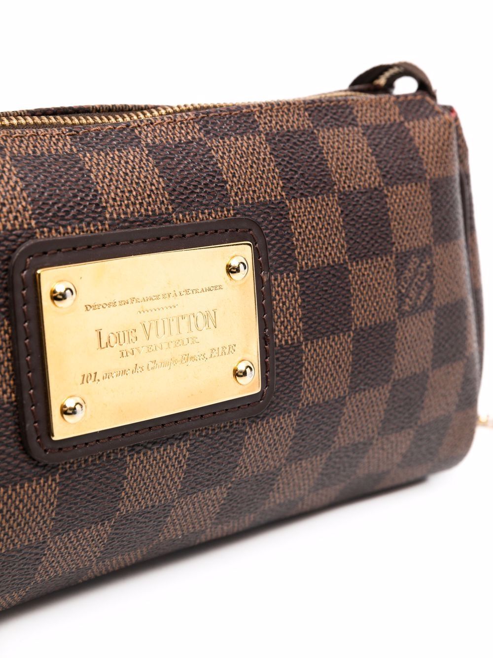 фото Louis vuitton сумка на плечо damier ebène eva pre-owned