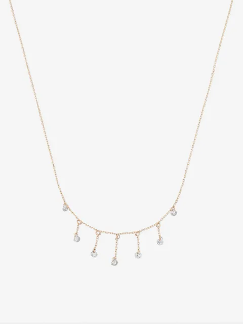 Persée 18kt yellow gold Bohème diamond drop necklace