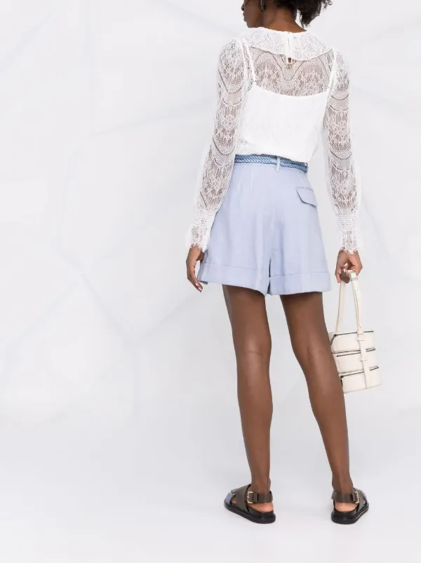TWINSET frill-detail Lace Blouse - Farfetch