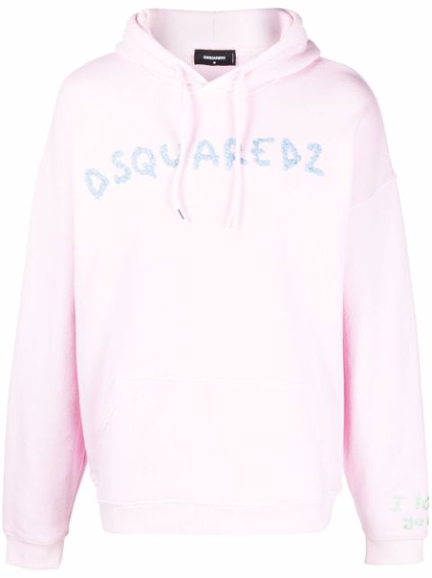 DSQUARED2 embroidered-logo hoodie Men