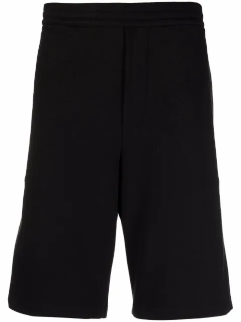 Prada triangle logo patch bermudas