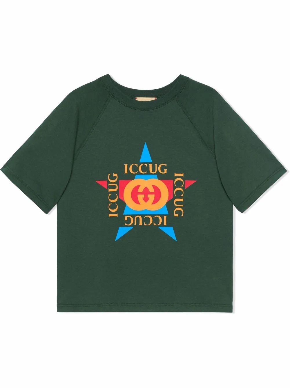 

Gucci Kids playera con logo estampado - Verde
