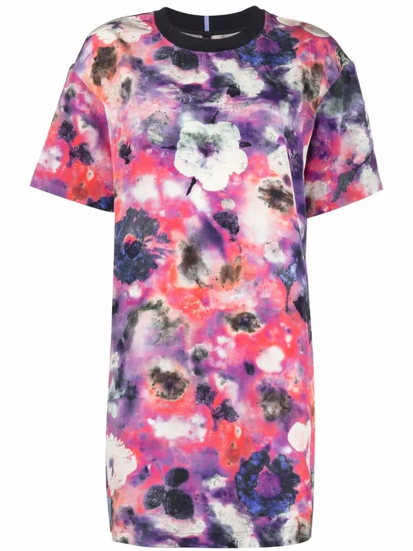 MCQ Tie Dye Silk T-shirt Dress - Farfetch