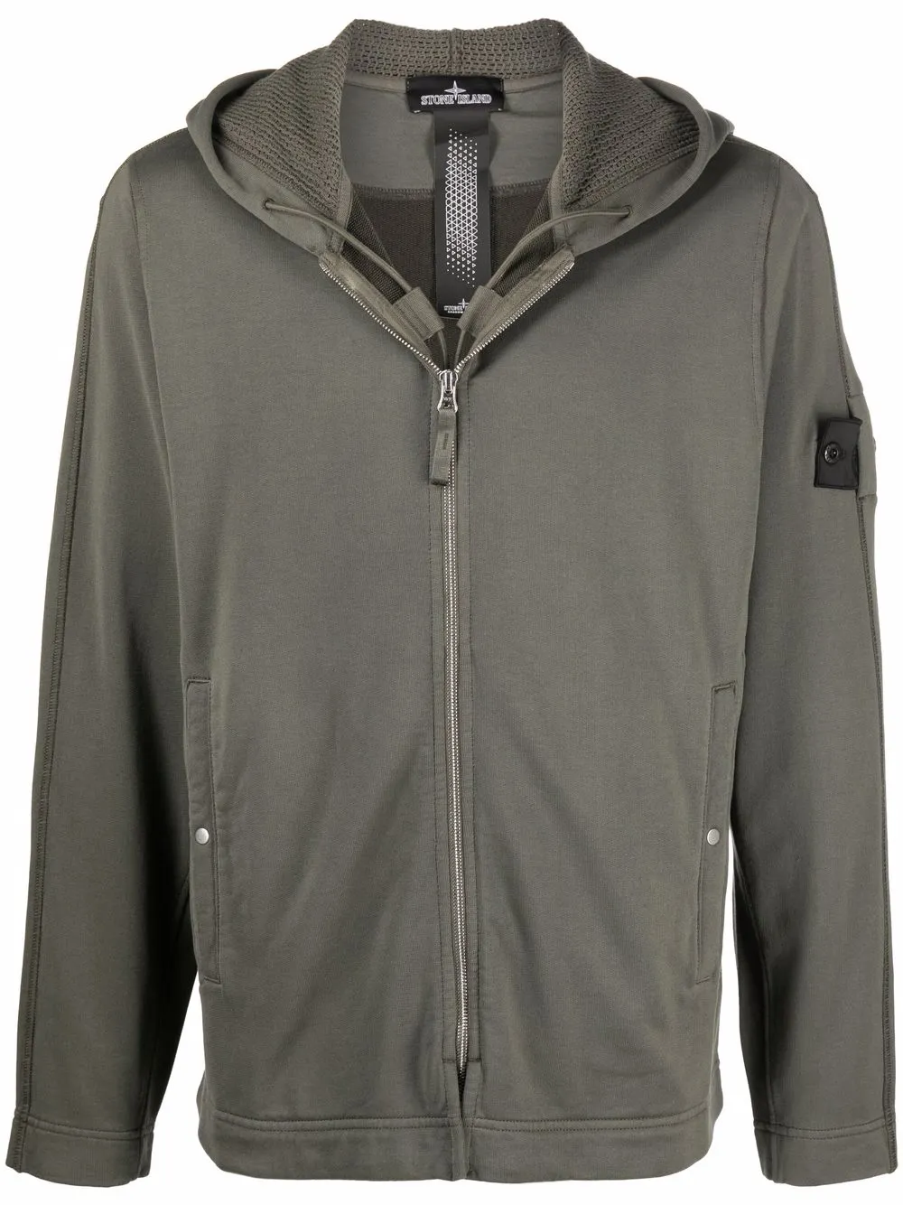 

Stone Island Shadow Project hoodie con parche de brújula - Verde