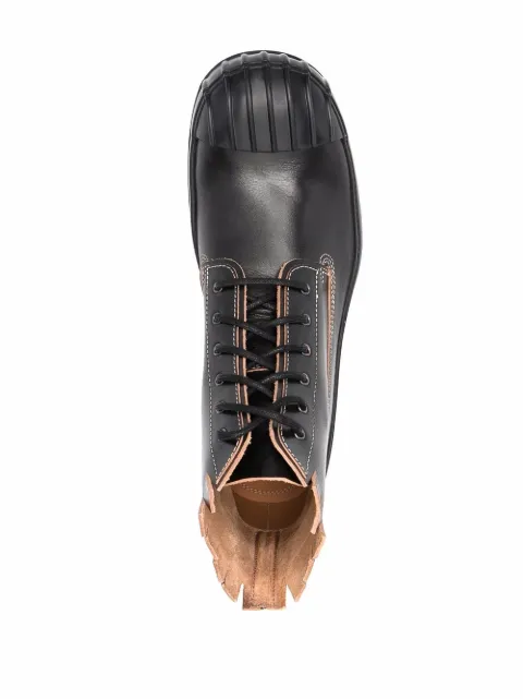 margiela square toe boots